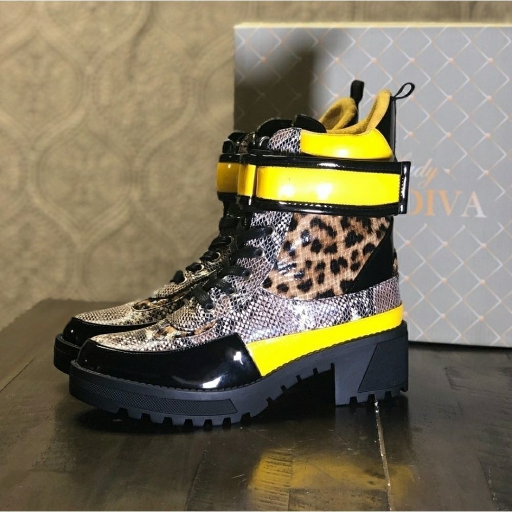 Lady Godiva Leopard Boots